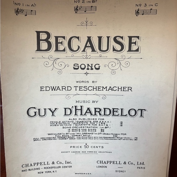 Vintage Sheet Music Collection The Blue Danube Waltz Song PIANO - Picture 6 of 6